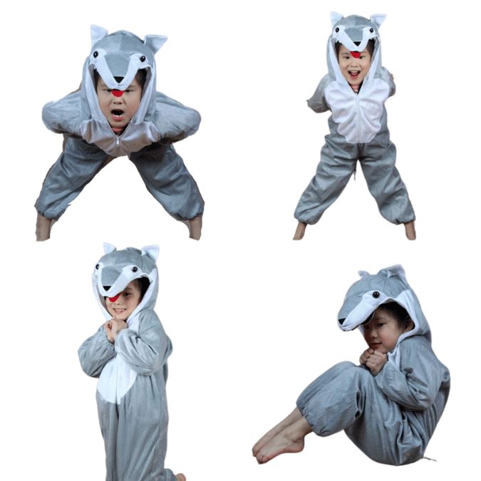 Fantasia Infantil Animal Lobo