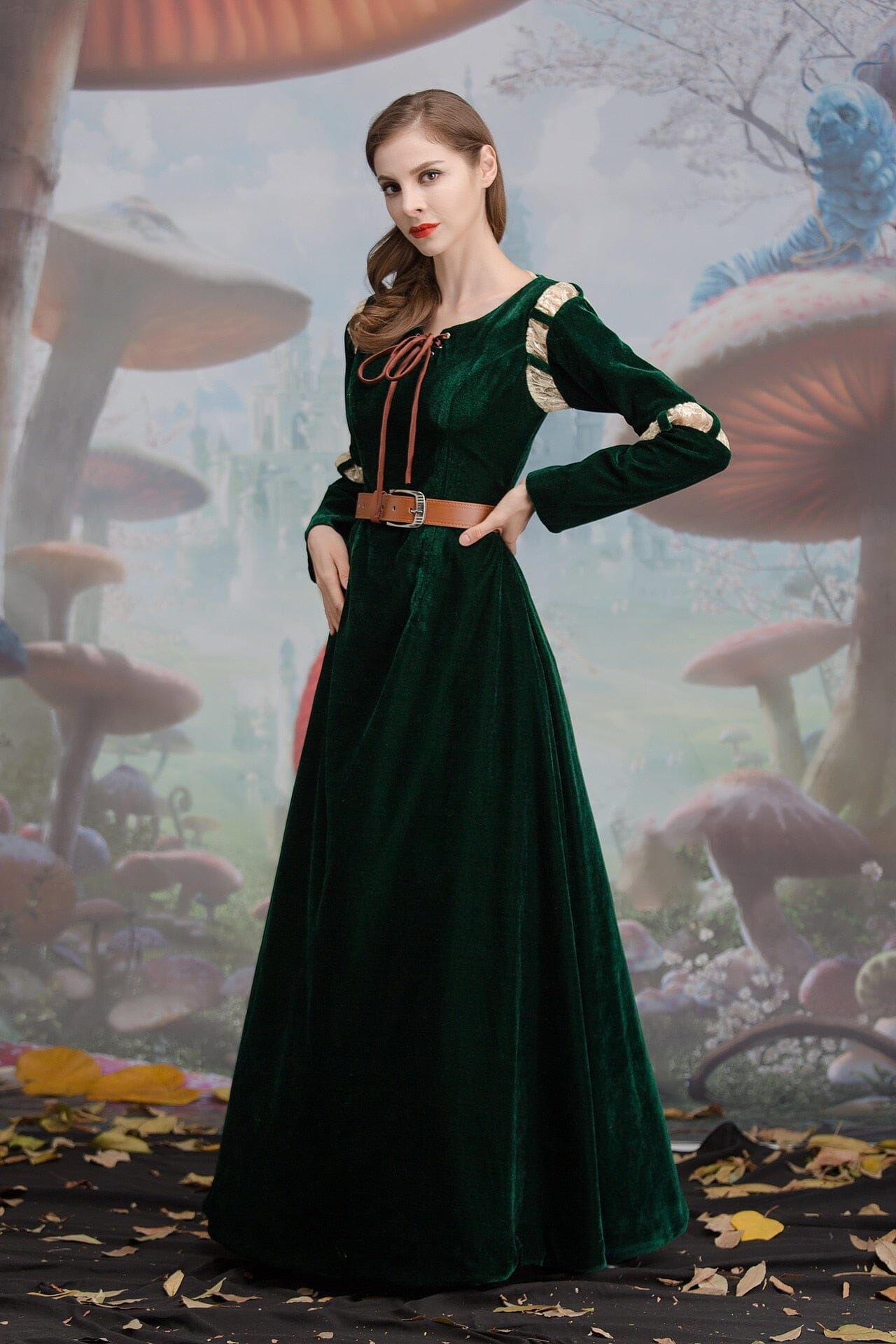 Vestido Fantasia Merida Valente Luxo - Adulto Cosplay