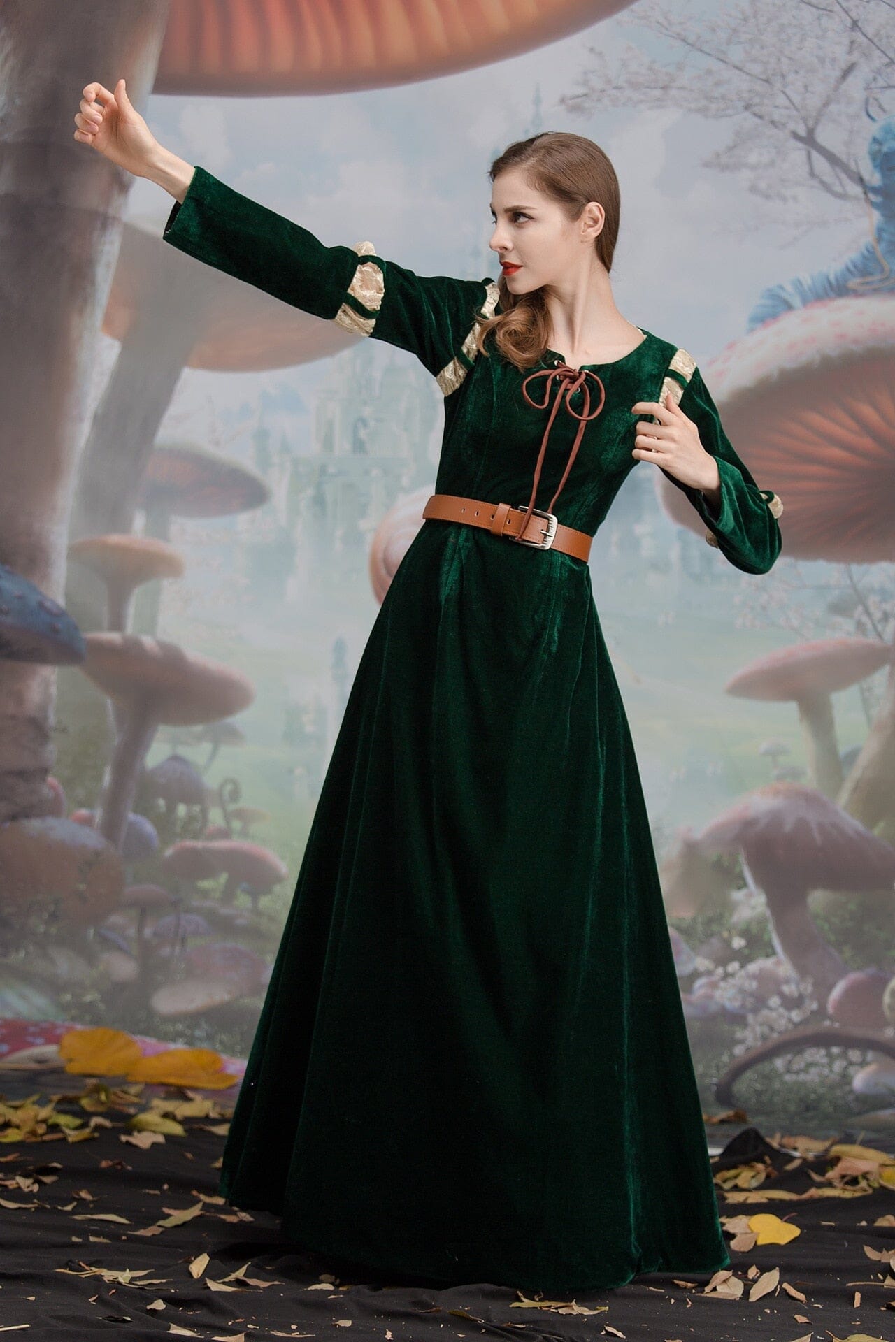 Vestido Fantasia Merida Valente Luxo - Adulto Cosplay