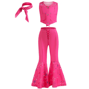 Fantasia da Barbie Infantil Cintura Alta Pink