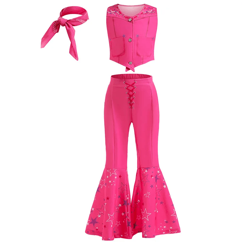 Fantasia da Barbie Infantil Cintura Alta Pink