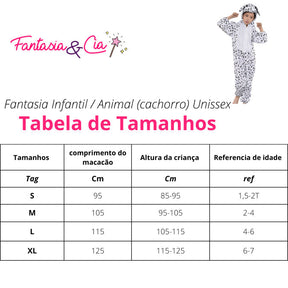 Fantasia Infantil Animal cachorro