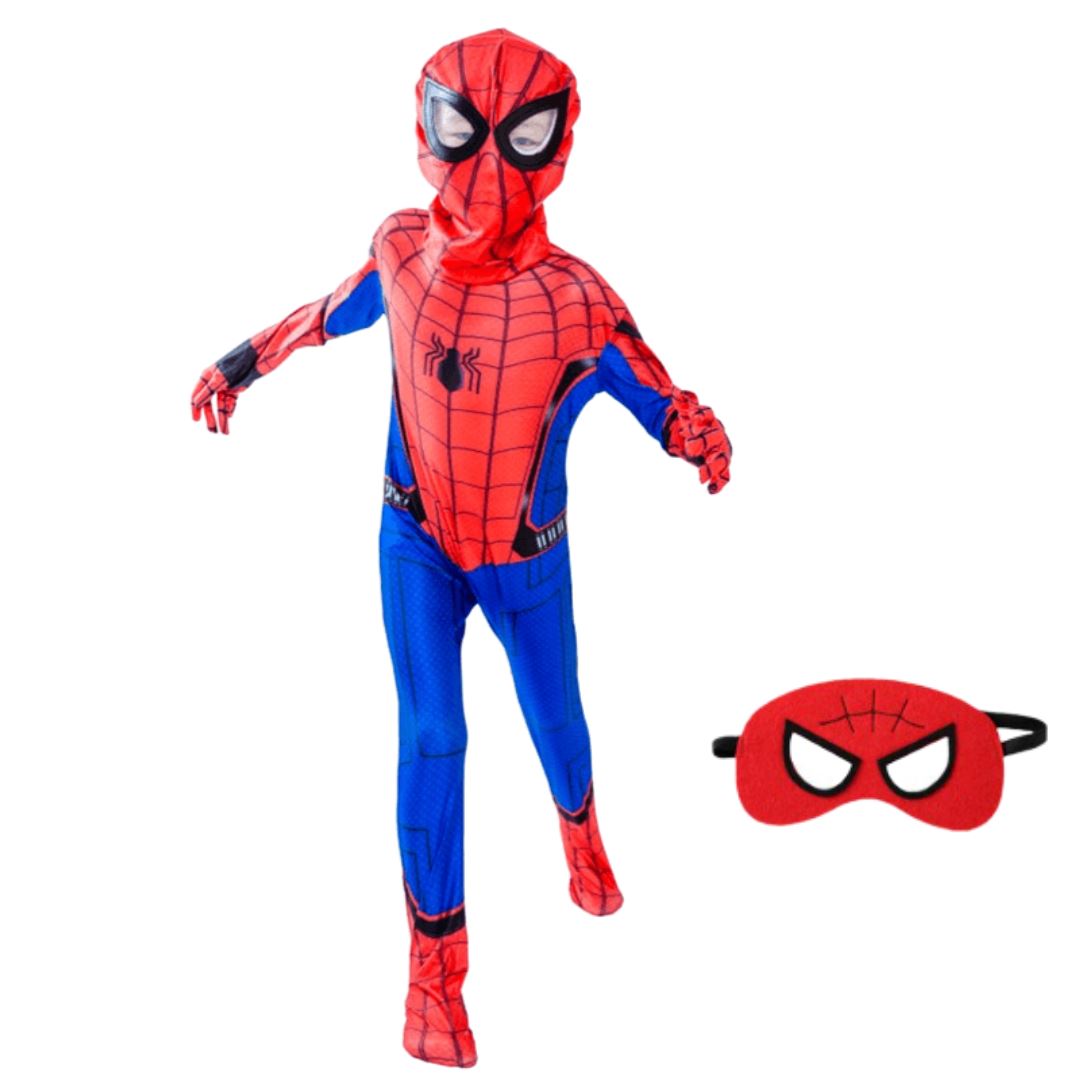 Fantasia Infantil Homem Aranha de volta ao Lar Infantil + Máscara