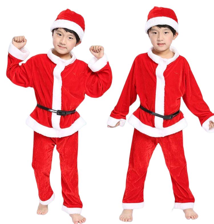 Fantasia Infantil Papai Noel Menino + Acessórios