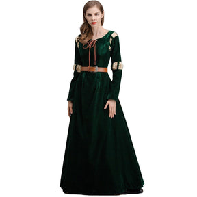 Vestido Fantasia Merida Valente Luxo - Adulto Cosplay