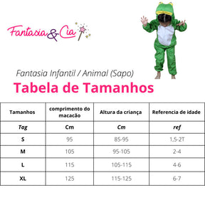 Fantasia Infantil Animal Sapo