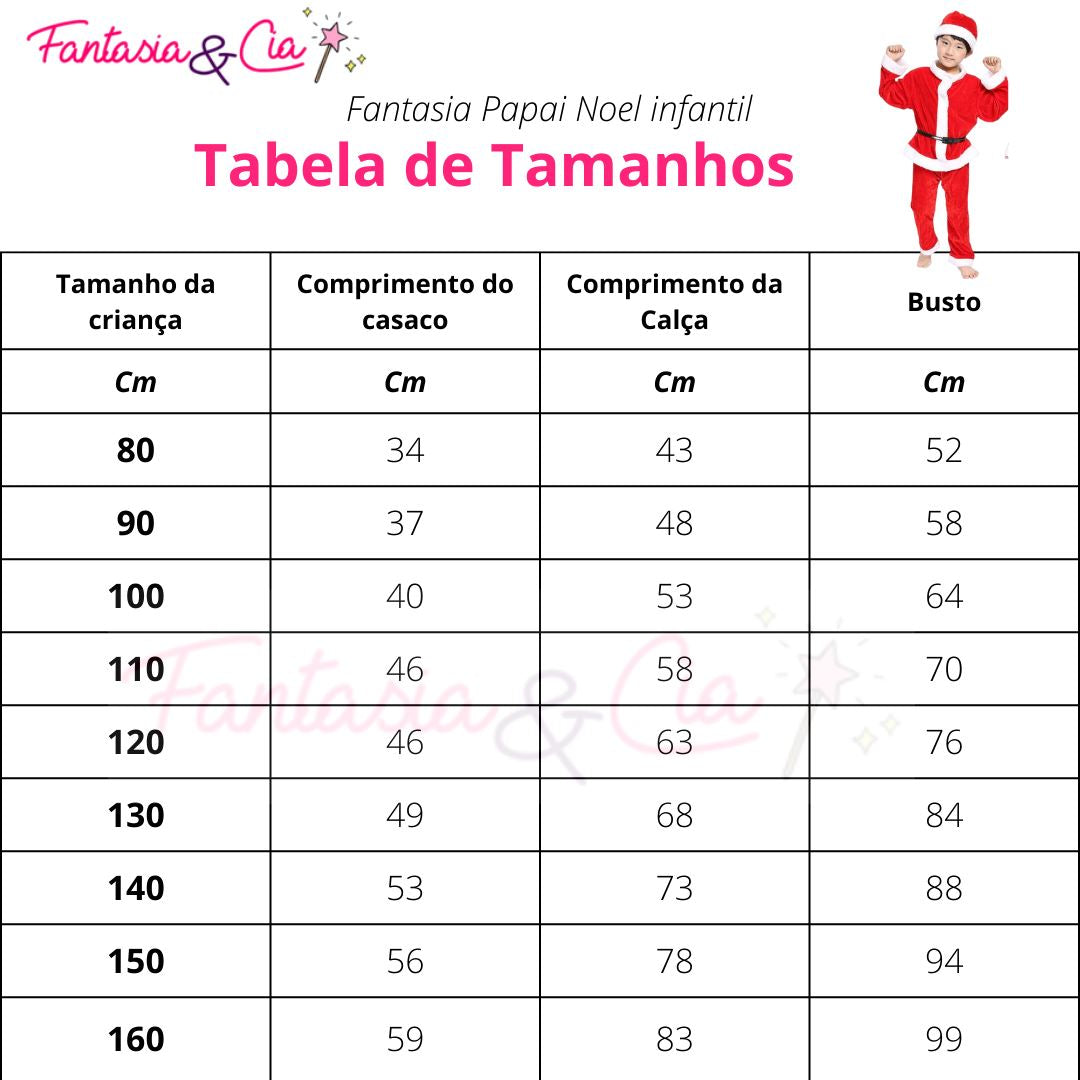 Fantasia Infantil Papai Noel Menino