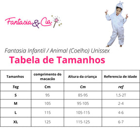 Fantasia Infantil Animal Coelho