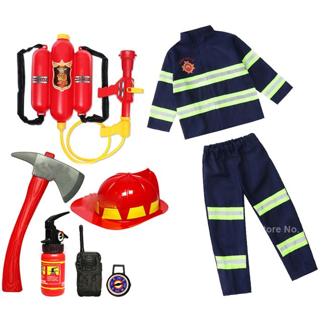Fantasia Uniforme Bombeiro + Acessórios